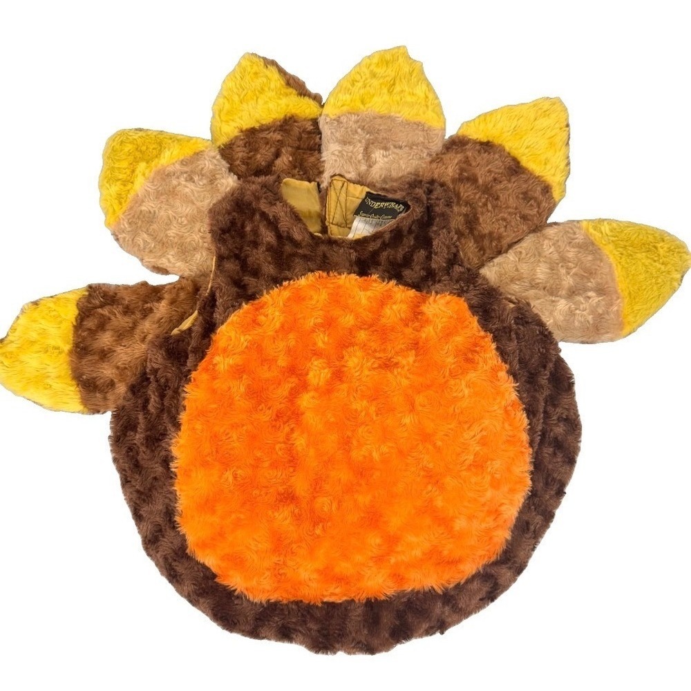 Underwraps Turkey Costume Kids L Brown Plush Thanksgiving Holiday Outfit